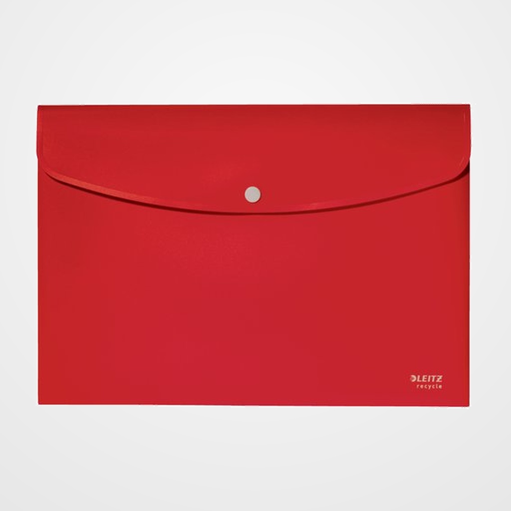 DOSIER SOBRE LEITZ RECYCLE PP OPACO BROCHE A4 ROJO