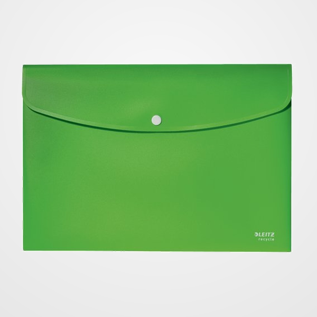 DOSIER SOBRE LEITZ RECYCLE PP OPACO BROCHE A4 VERDE