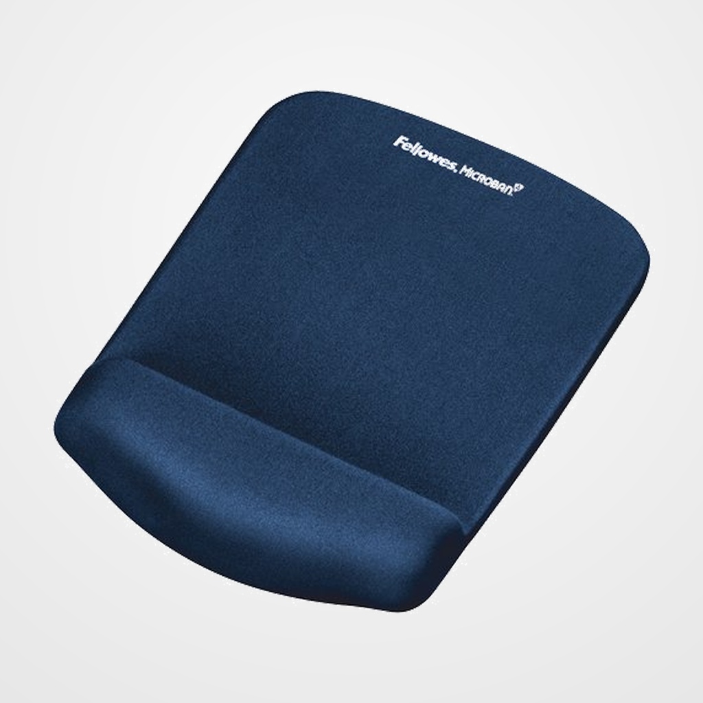 ALFOMBRILLA RATON FELLOWES CON REPOSAMUÑECAS PLUSHTOUCH AZUL