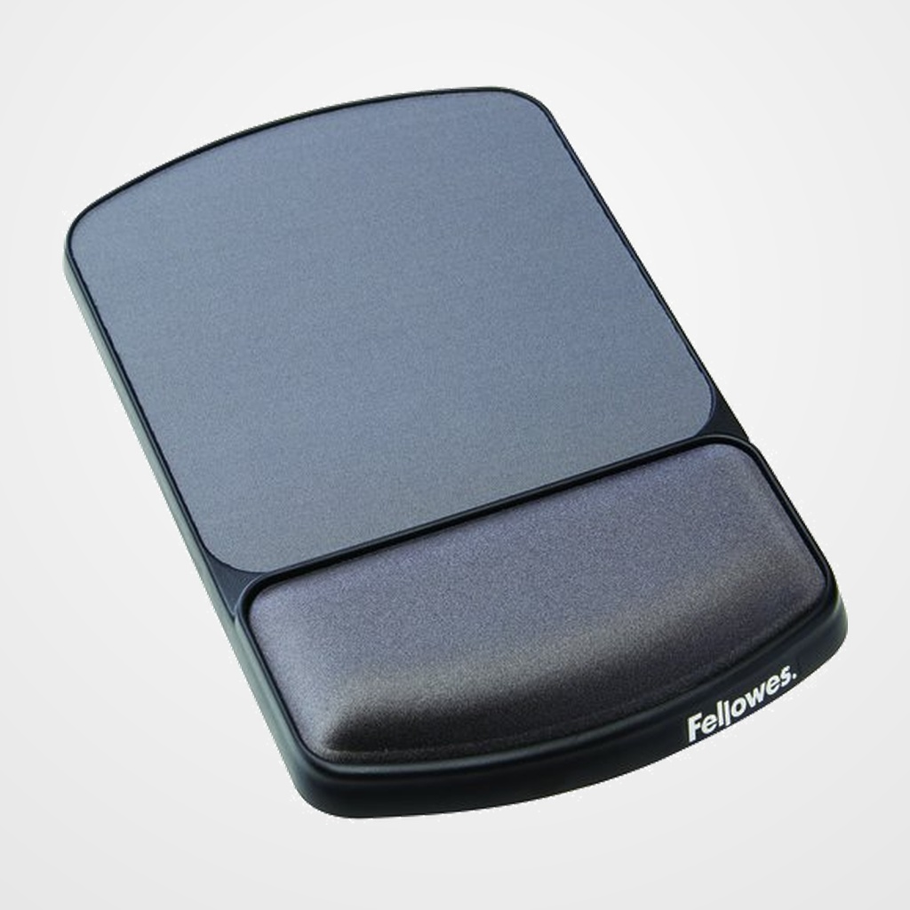 [42101290] ALFOMBRILLA RATON FELLOWES CON REPOSAMUÑECAS PREMIUM GEL GRAFITO