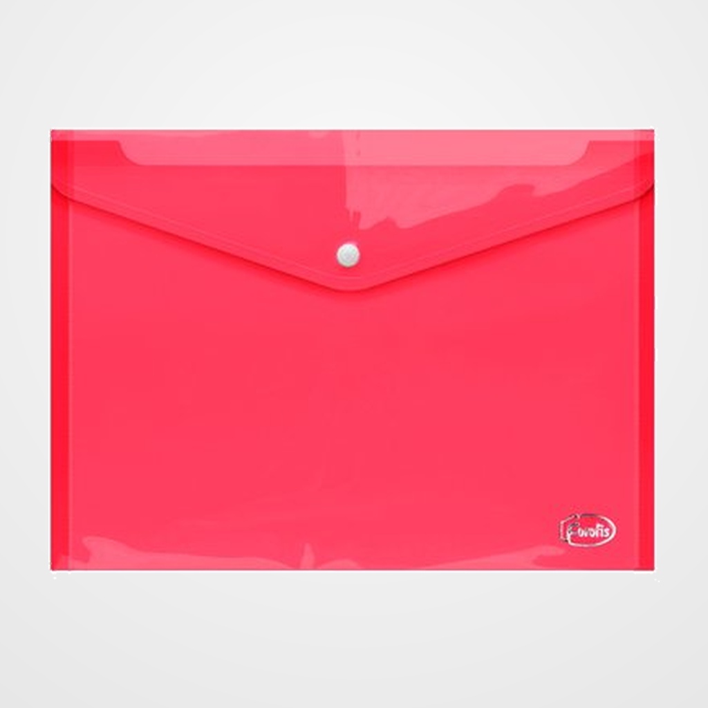 DOSIER SOBRE FOROFIS PP BROCHE A4 ROJO TRASLUCIDO