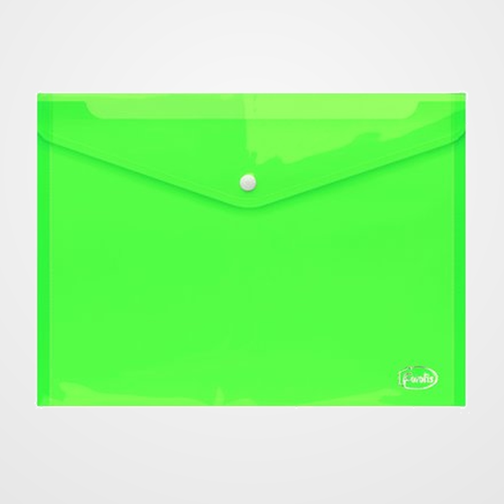 DOSIER SOBRE FOROFIS PP BROCHE A4 VERDE TRASLUCIDO