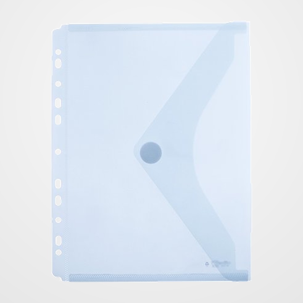 DOSIER SOBRE OFFICE BOX PP VELCRO A4 MULTITALADRO CRISTAL