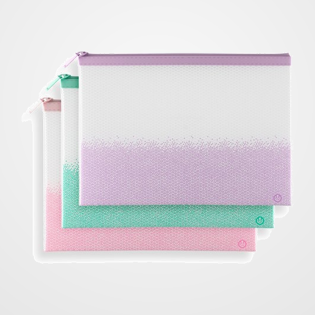 DOSIER SOBRE CARCHIVO CREMALLERA EVA-BAG SENSE A4 SURTIDO (3 col.)