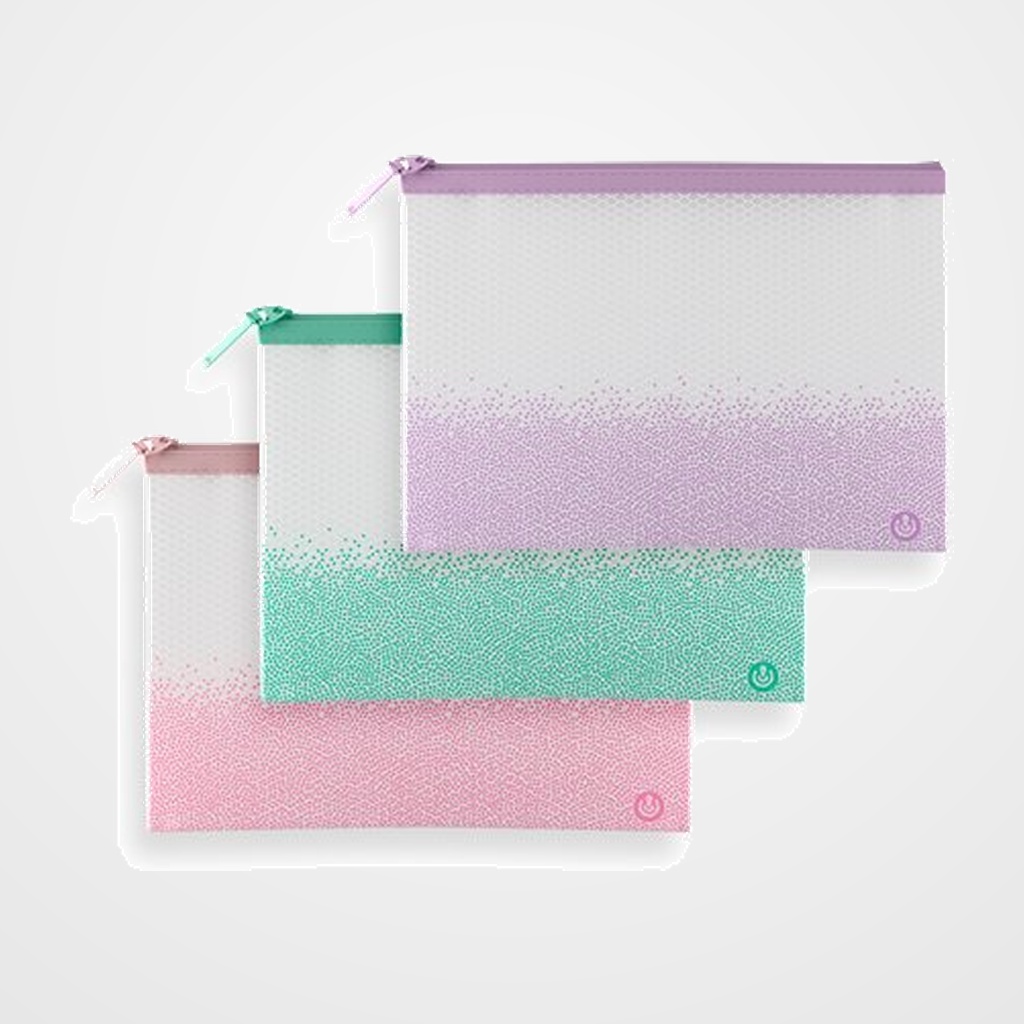 DOSIER SOBRE CARCHIVO CREMALLERA EVA-BAG SENSE A5 SURTIDO (3 col.)