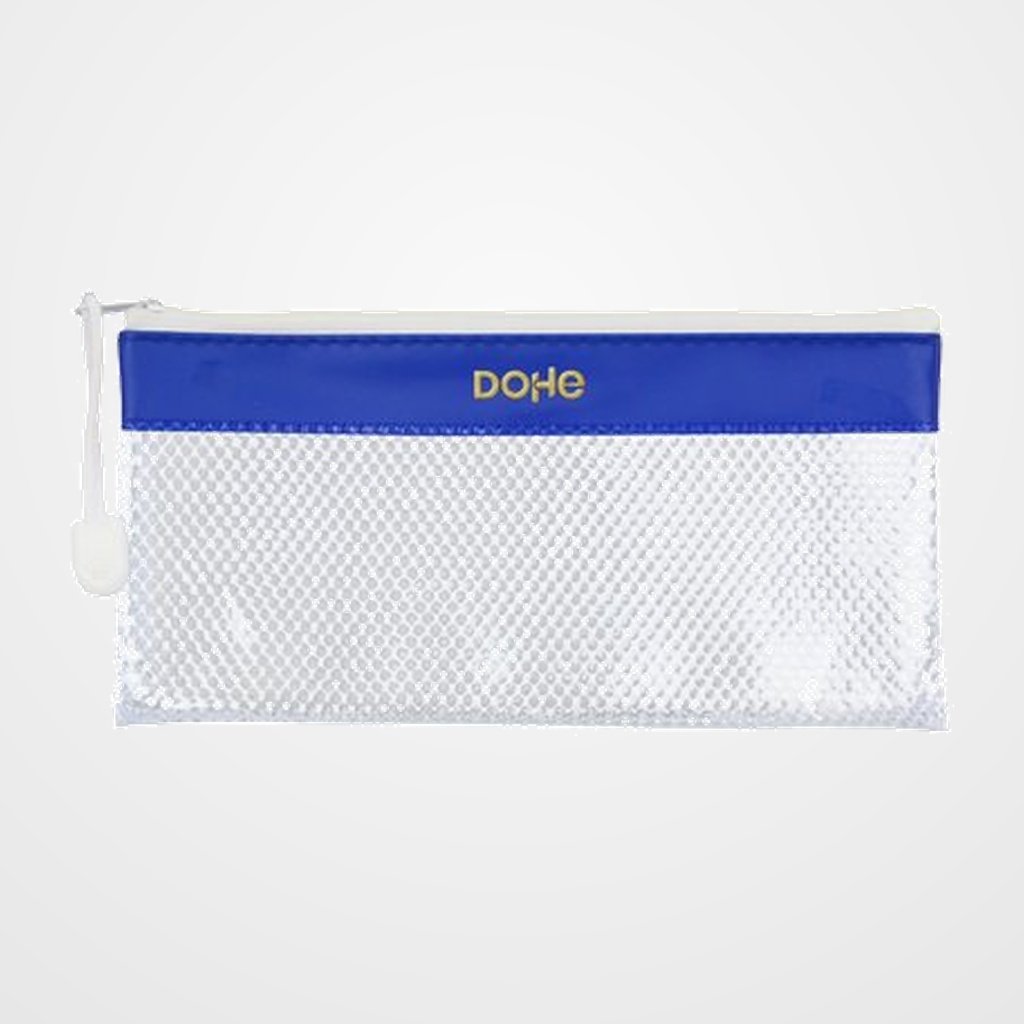 PORTATODO DOHE CREMALLERA APAISADO PVC BLANCO/AZUL