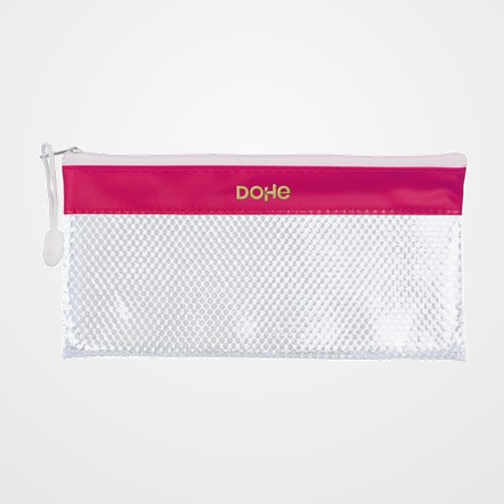 PORTATODO DOHE CREMALLERA APAISADO PVC BLANCO/ROSA