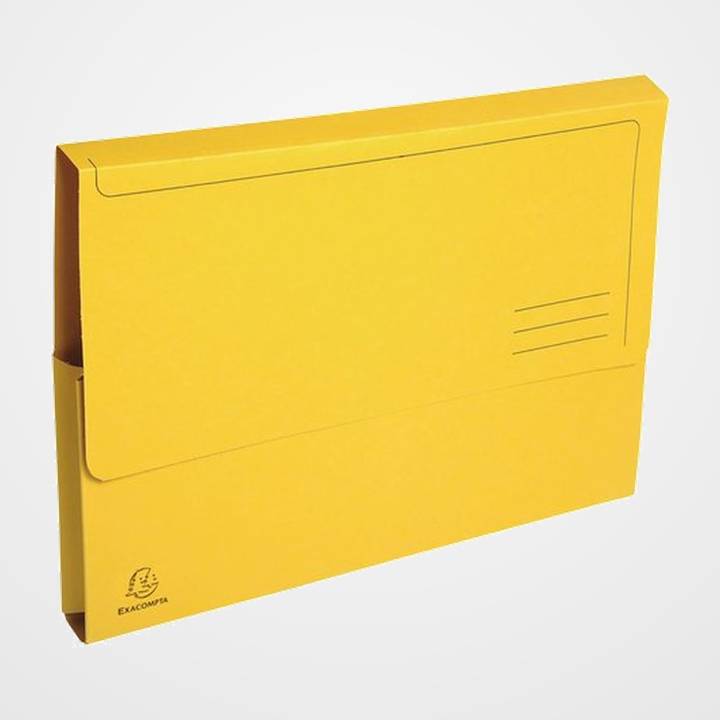 SUBCARPETA EXACOMPTA FOREVER (BOLSA FUELLE 32mm) 290g A4 AMARILLO PAQUETE de 10