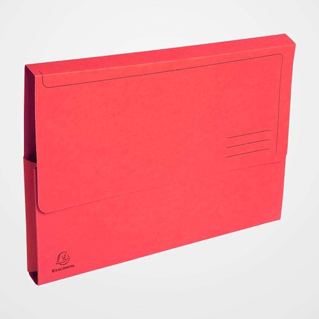 SUBCARPETA EXACOMPTA FOREVER (BOLSA FUELLE 32mm) 290g A4 ROJO PAQUETE de 10