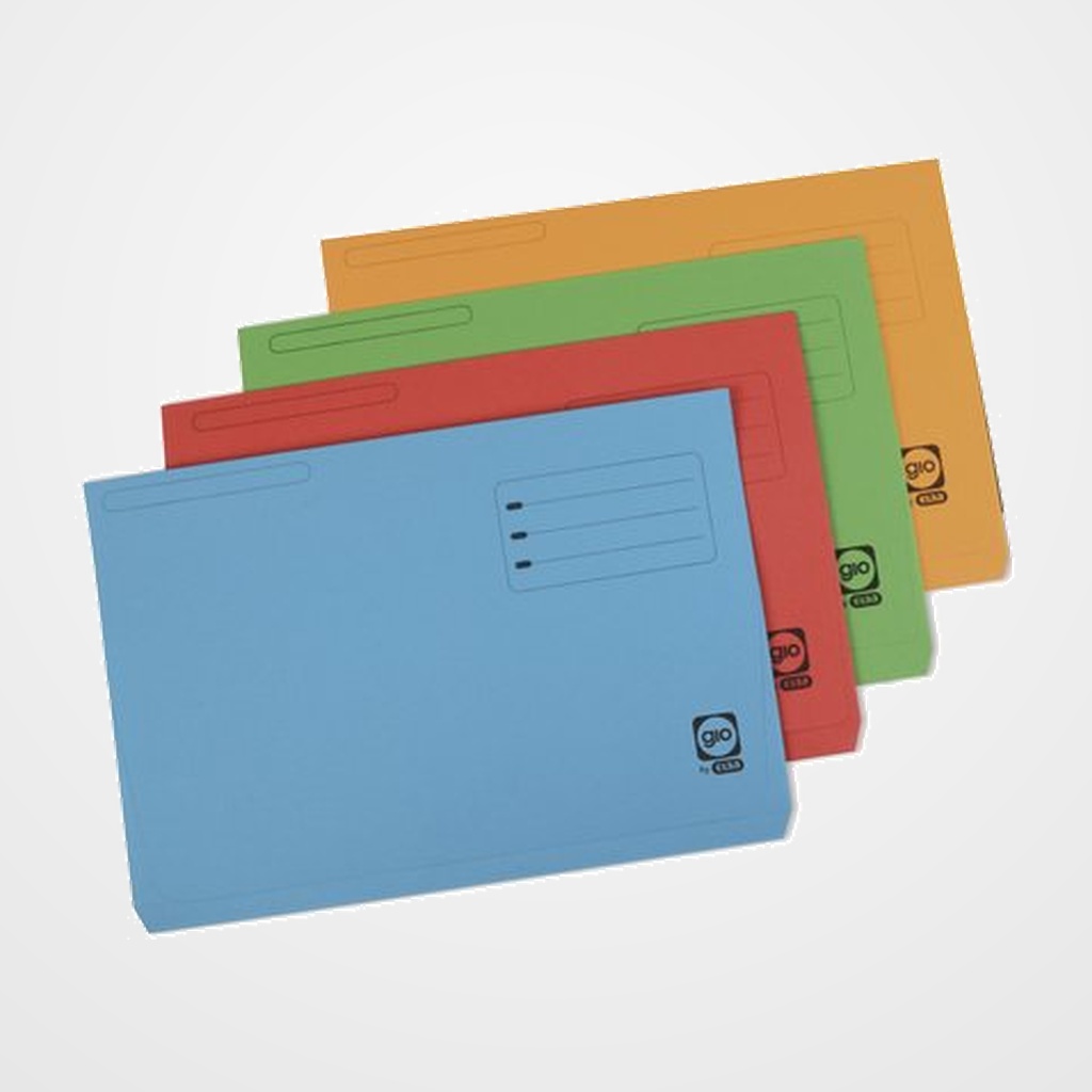 SUBCARPETA GIO POCKET (BOLSA FUELLE 30mm) 320g Fº AZUL PAQUETE de 25 (32601)