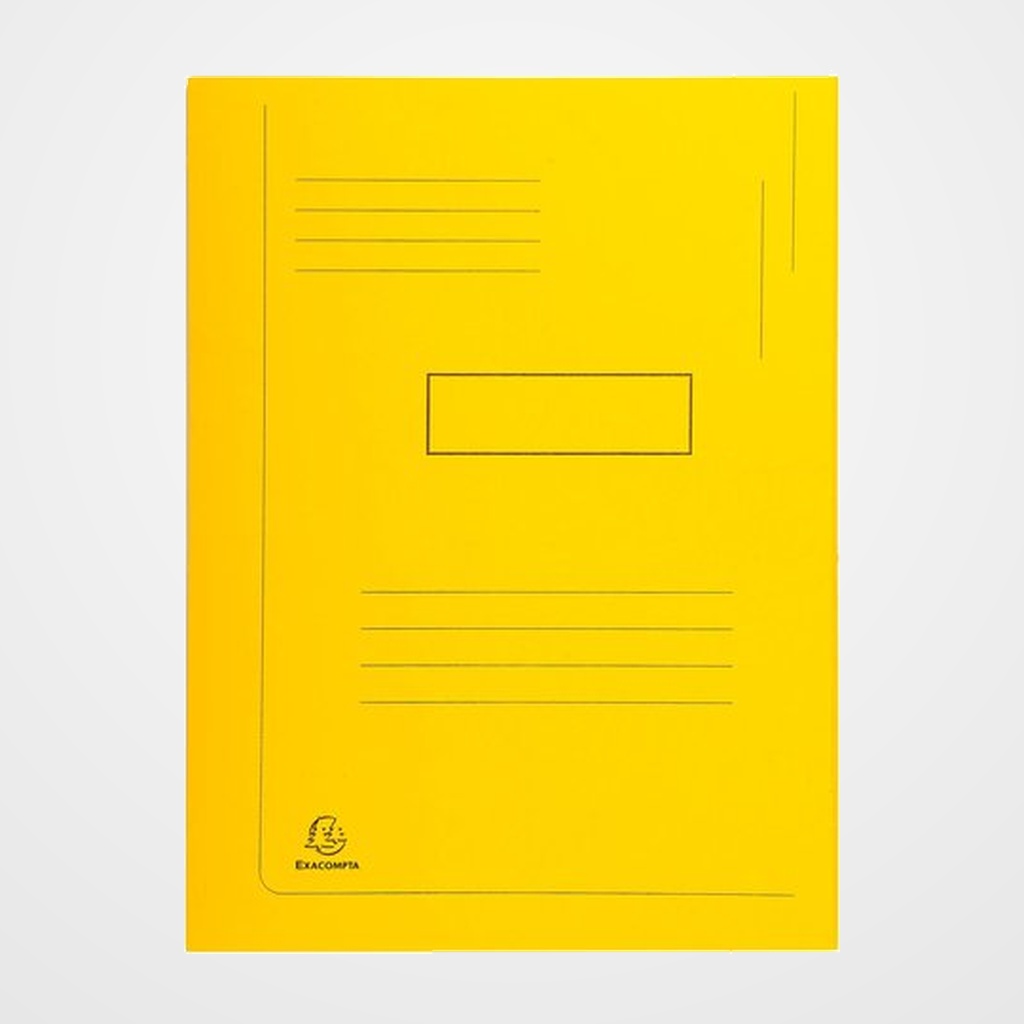 SUBCARPETA EXACOMPTA FOREVER 2 SOLAPA 290g A4 AMARILLO CLARO PAQUETE de 50