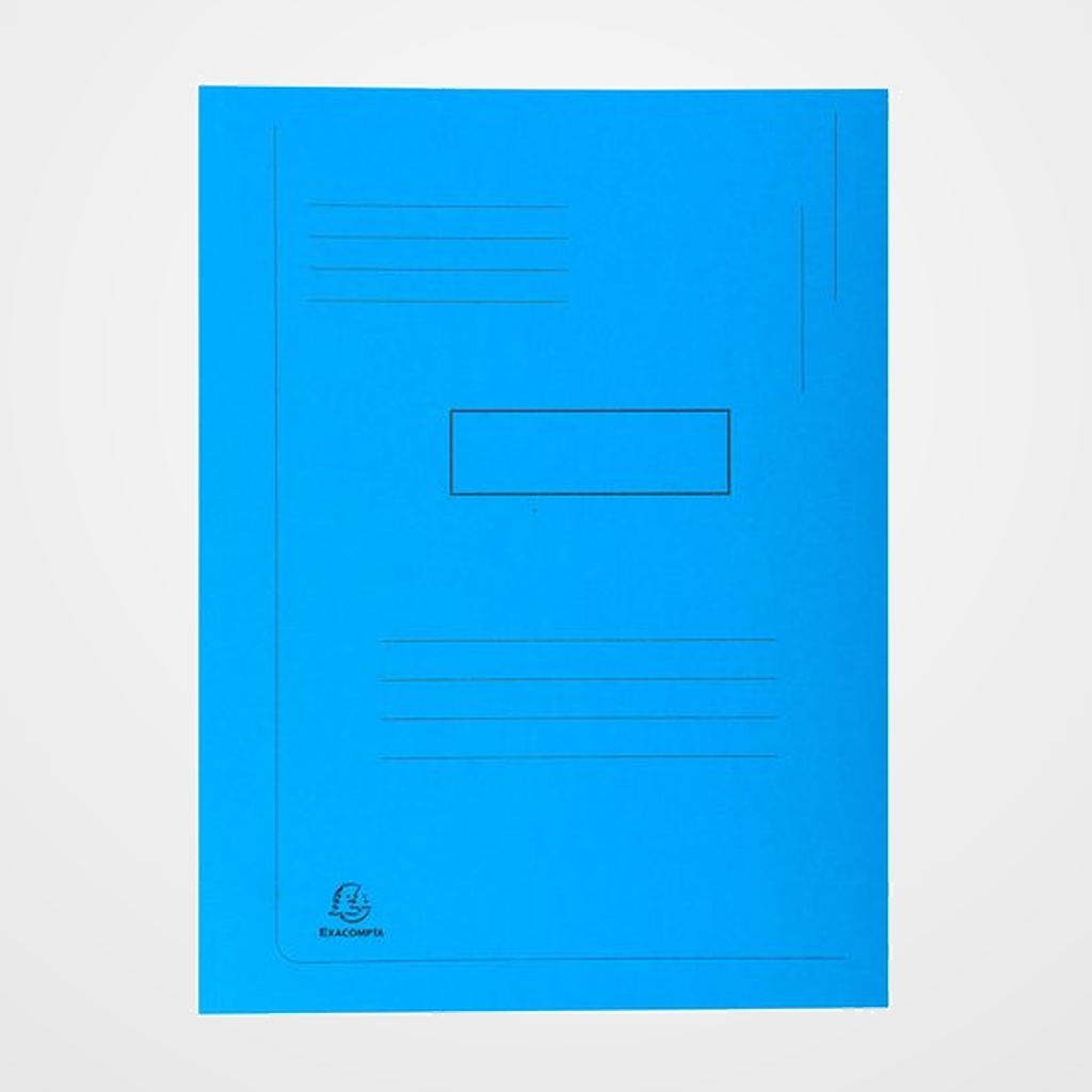 SUBCARPETA EXACOMPTA FOREVER 2 SOLAPA 290g A4 AZUL CLARO PAQUETE de 50