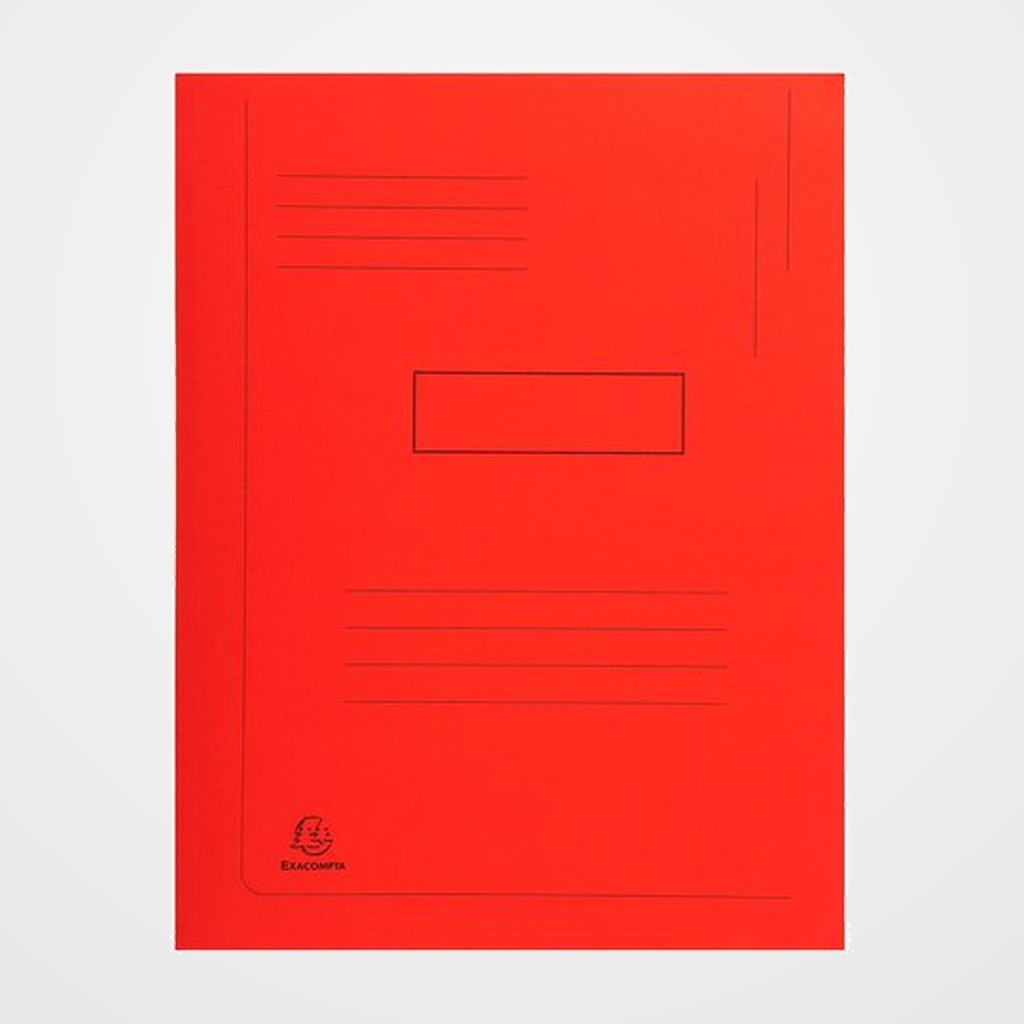 SUBCARPETA EXACOMPTA FOREVER 2 SOLAPA 290g A4 ROJO CLARO PAQUETE de 50