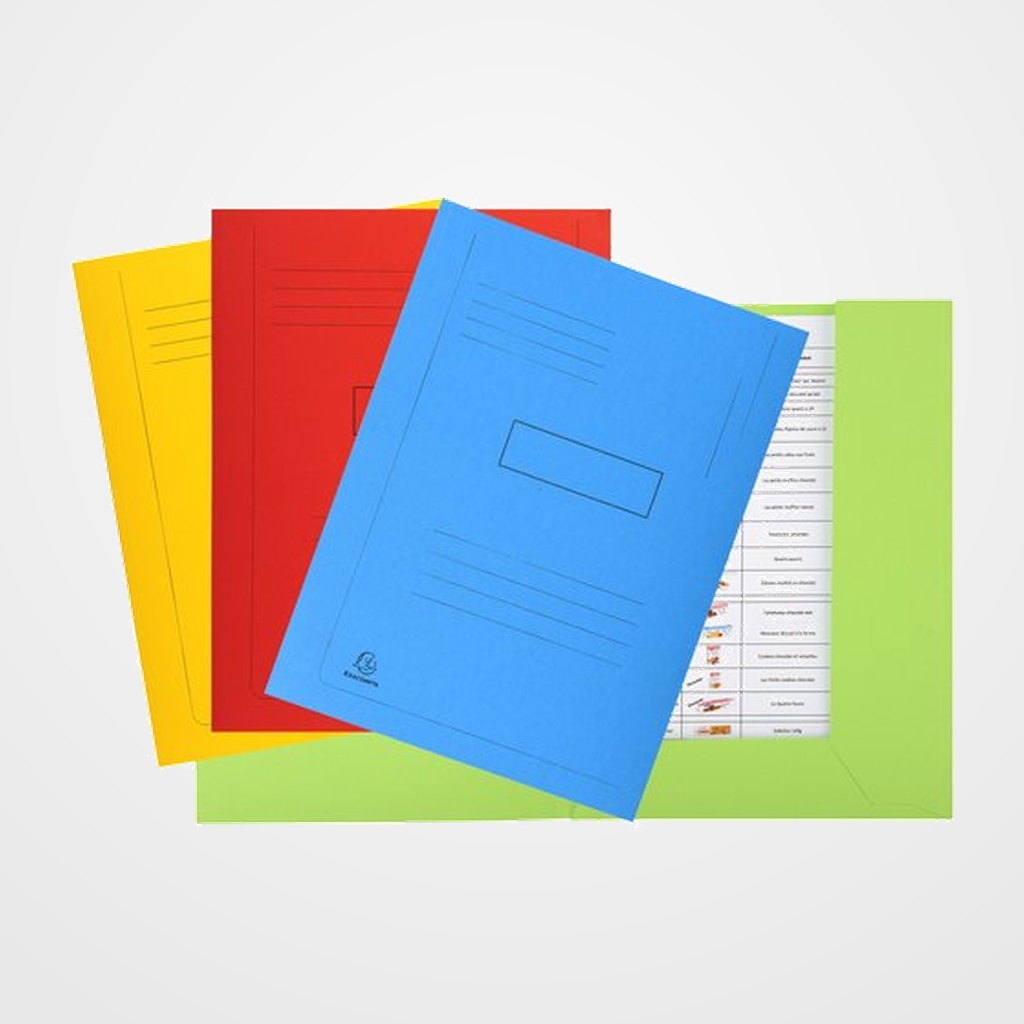 SUBCARPETA EXACOMPTA FOREVER 2 SOLAPA 290g A4 SURTIDO PAQUETE de 50