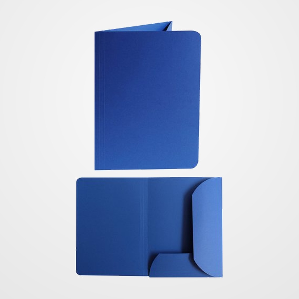 SUBCARPETA GIO 2 SOLAPAS 320g A4 AZUL PAQUETE de 25 (32811)