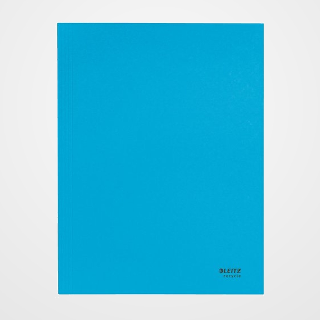 SUBCARPETA LEITZ RECYCLE 3 SOLAPAS A4 AZUL