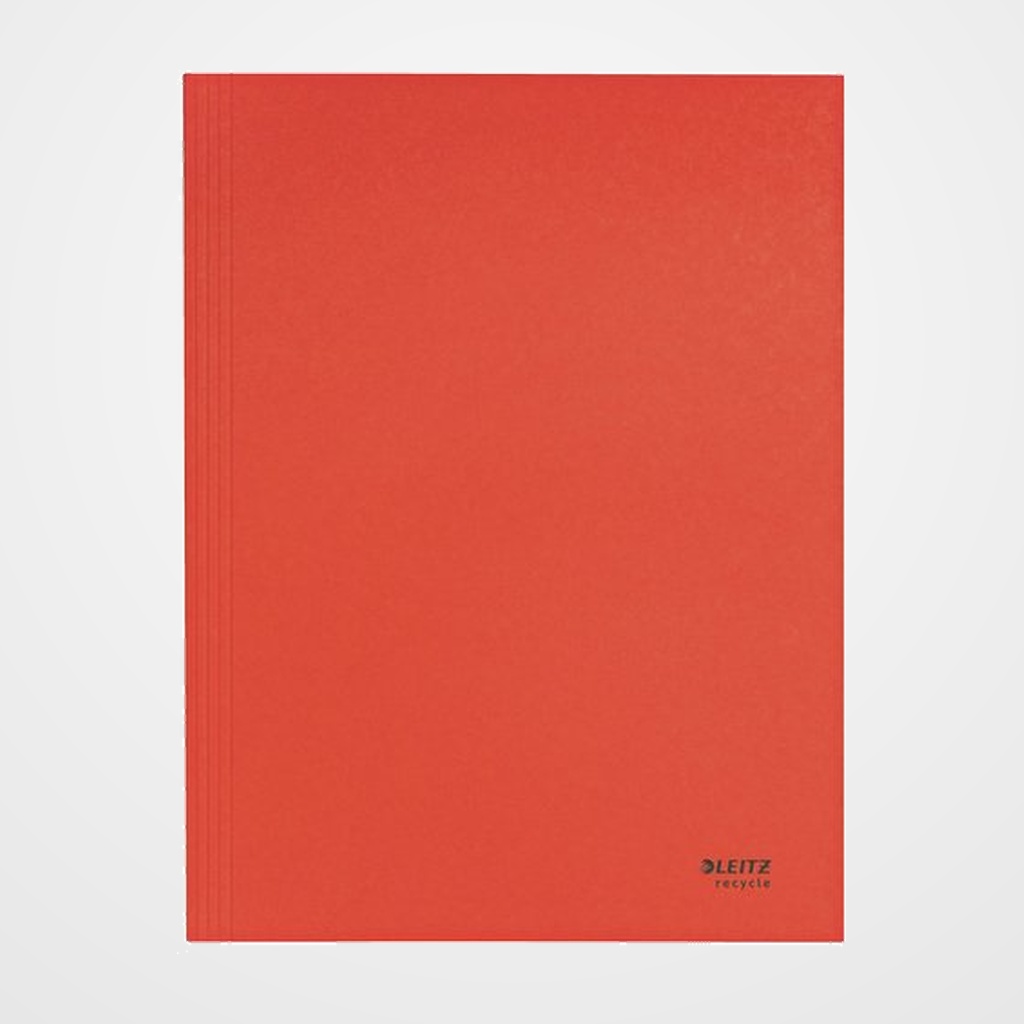 SUBCARPETA LEITZ RECYCLE 3 SOLAPAS A4 ROJO