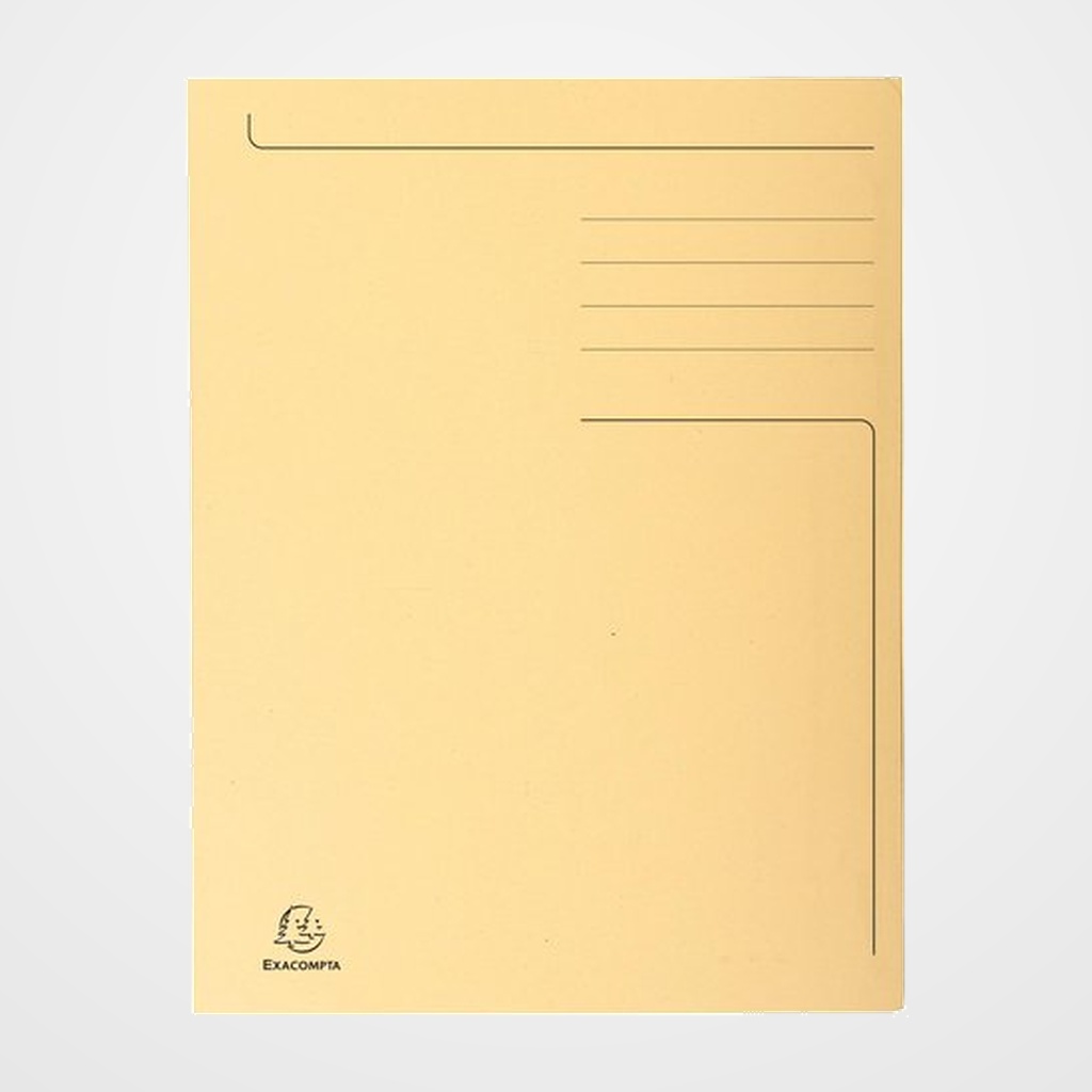 SUBCARPETA EXACOMPTA FOREVER 3 SOLAPA 280g A4 CREMA CLARO PAQUETE de 50