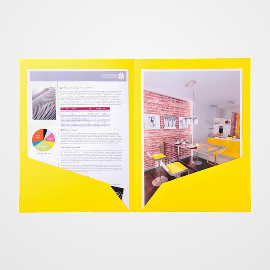 SUBCARPETA EXACOMPTA ROCK´S DOBLE 210g A4 LIMON PAQUETE de 25