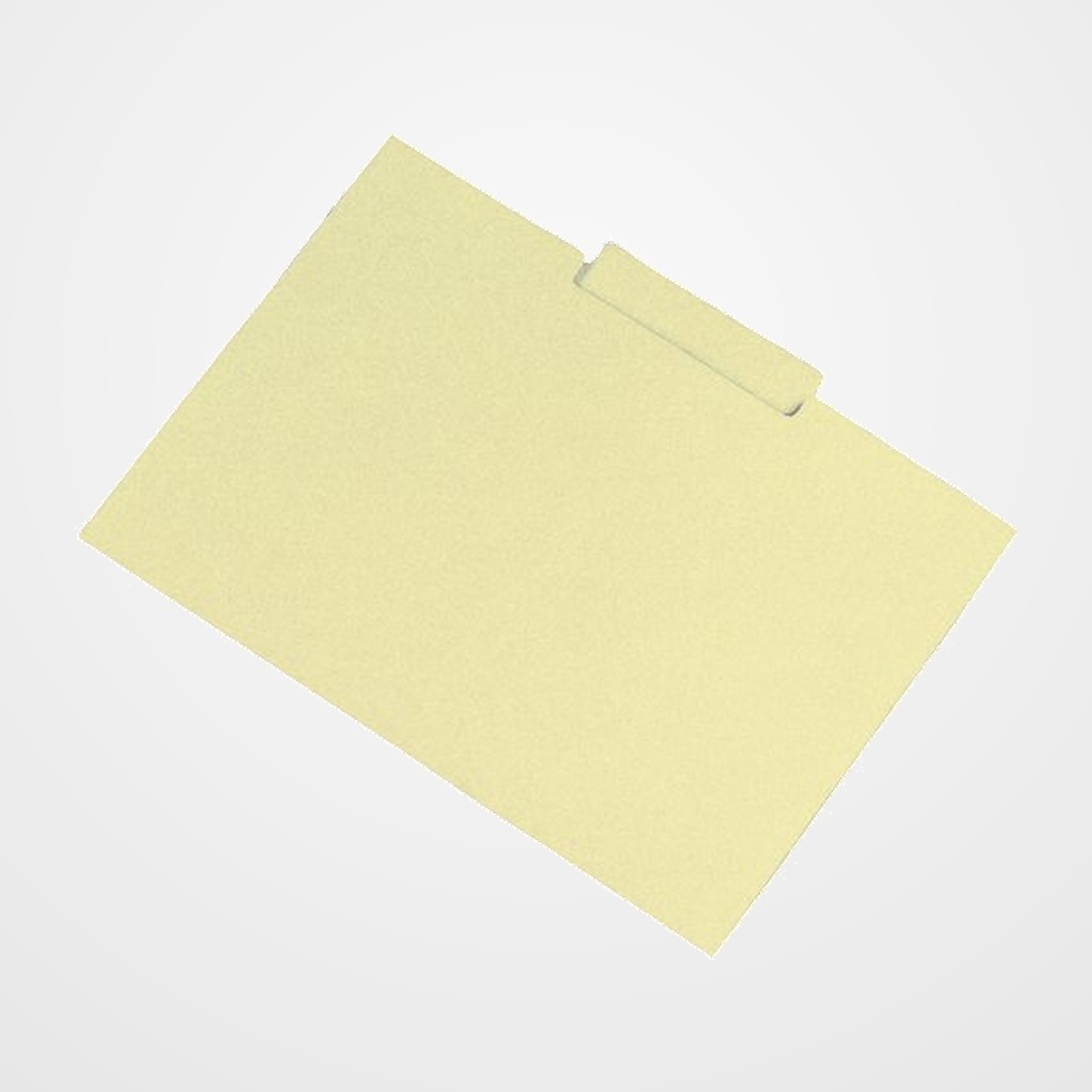 SUBCARPETA GIO PESTAÑA CENTRAL 250g Fº AMARILLO CAÑA PAQUETE de 50 (SB2241-000-00)