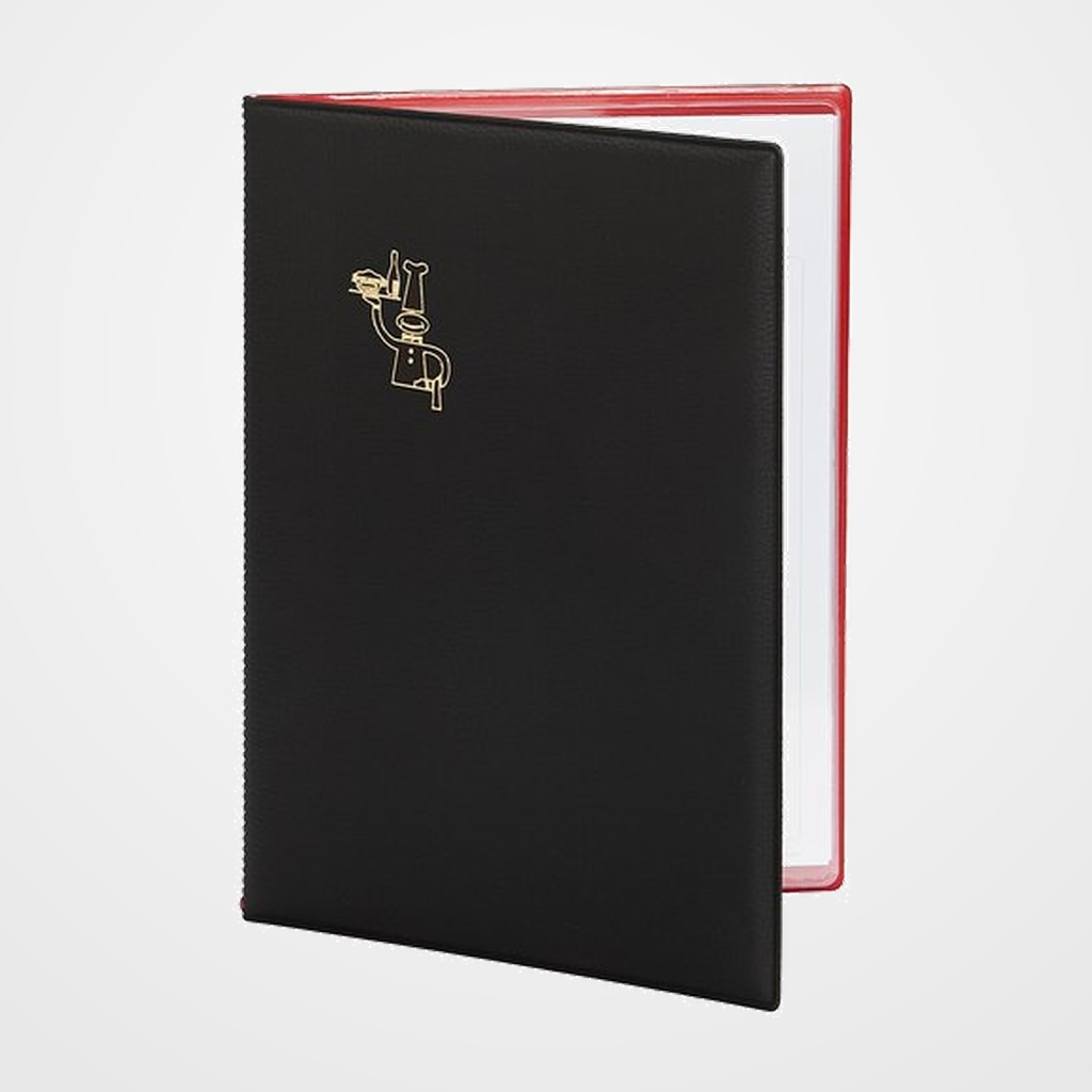 CARPETA PORTAMENUS PARDO PVC Fº NEGRO