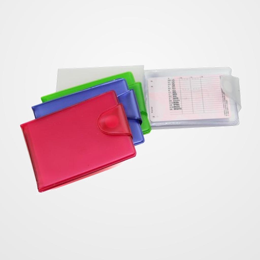 [27302198] TARJETERO de BOLSILLO IBERPLAS 10 fundas FLUOR