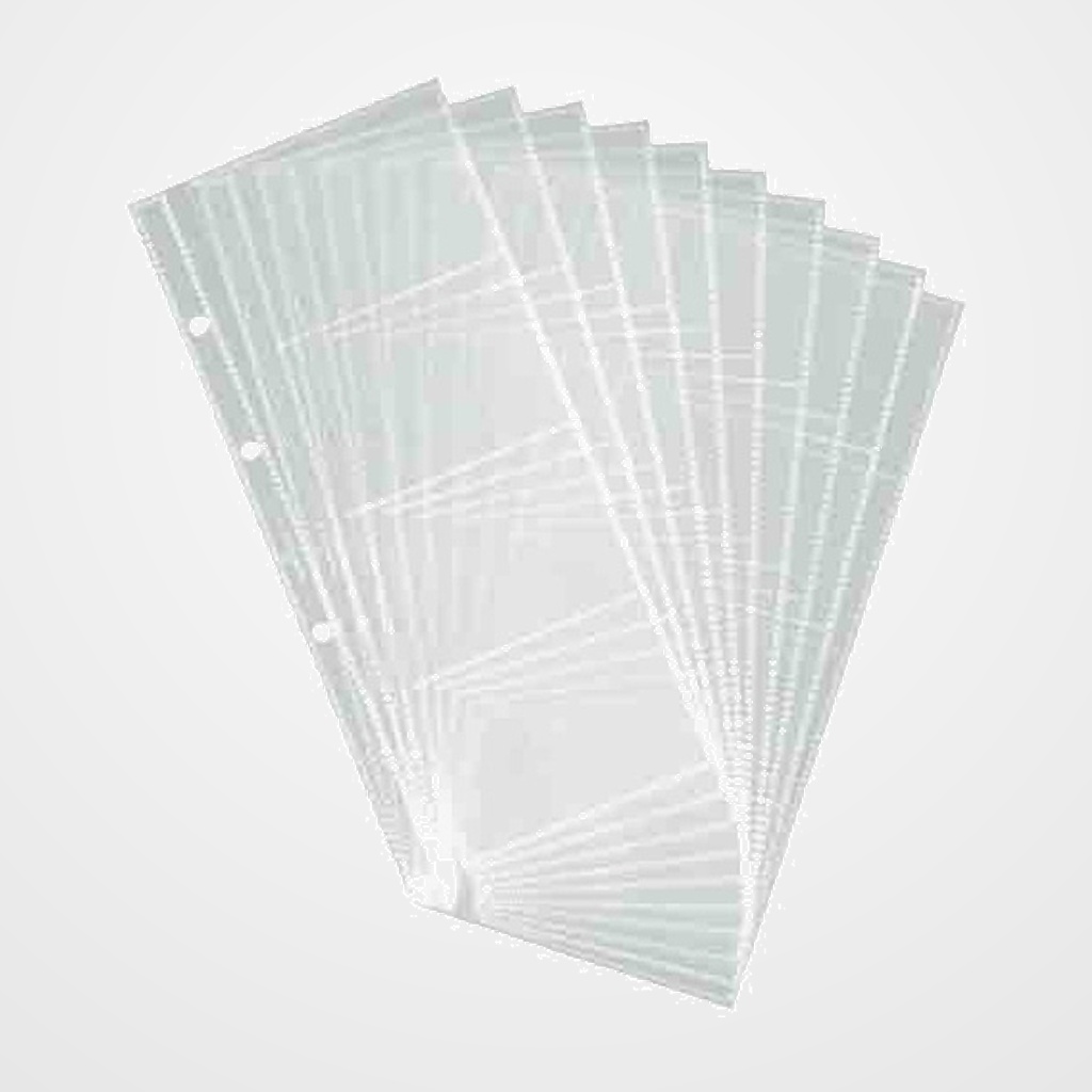 FUNDA para TARJETAS DURABLE VISIFIX 2387 BOLSA de 10 (80 tj.) (para tarjeteros 2372, 2383, 2385, 2403, 2441 y 2461)
