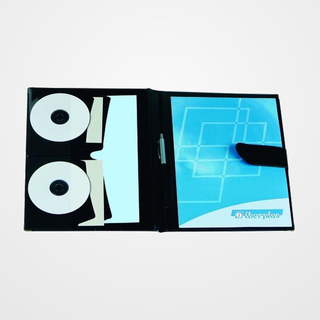 CARPETA de CONGRESOS IBERPLAS PVC Fº ACOLCHADA con TRABILLA