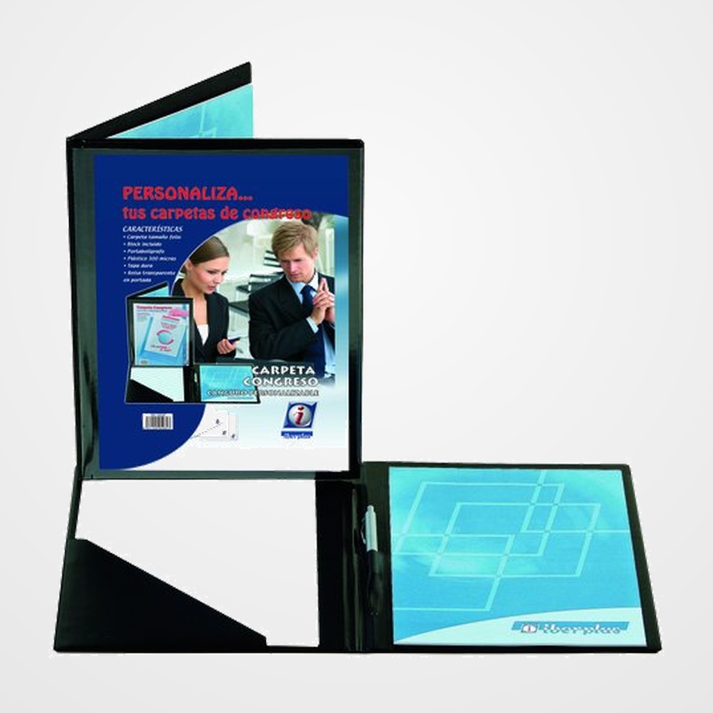 CARPETA de CONGRESOS IBERPLAS PVC Fº CANGURO