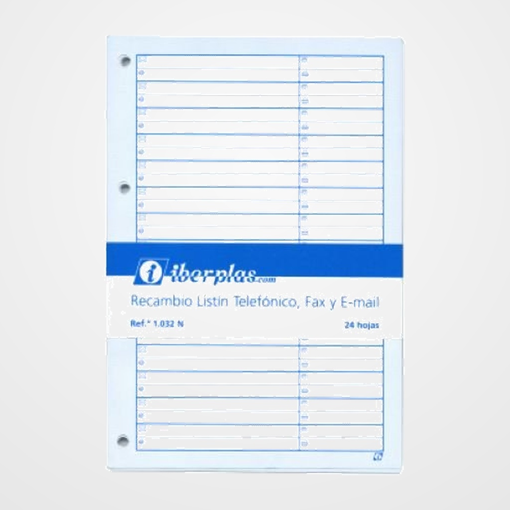 RECAMBIO para LISTIN TELEFONICO IBERPLAS BLOC 20h multitaladros