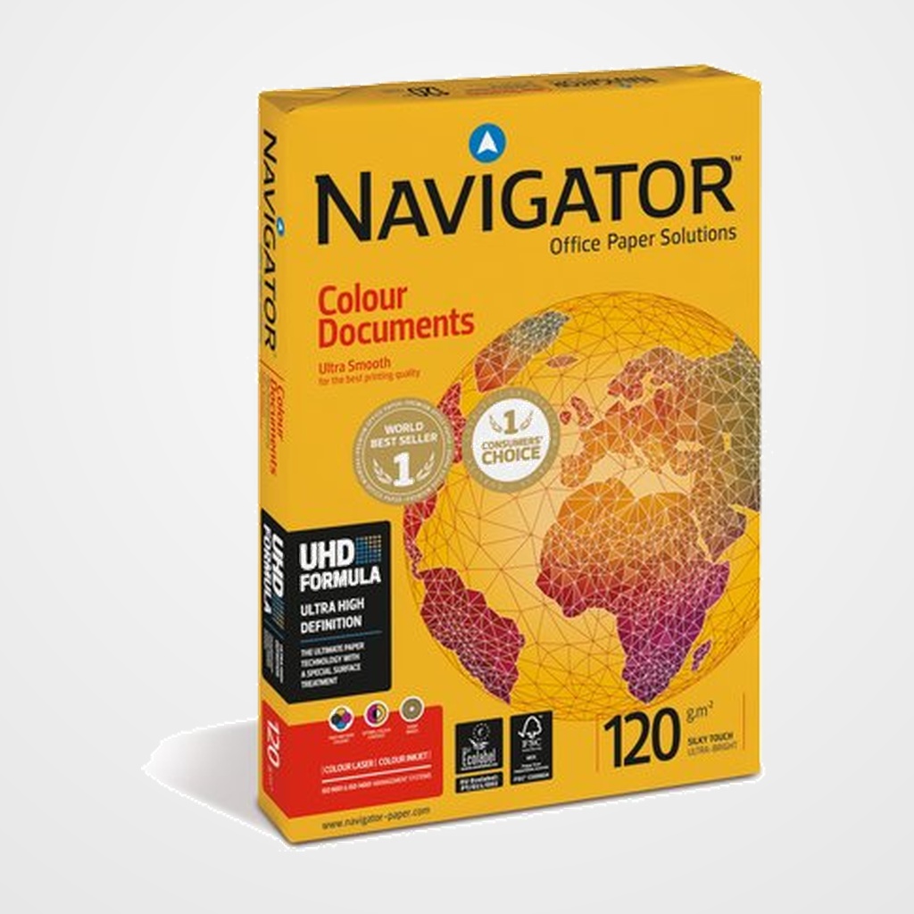 PAPEL A4 NAVIGATOR 120g 250h COLOUR DOCUMENTS