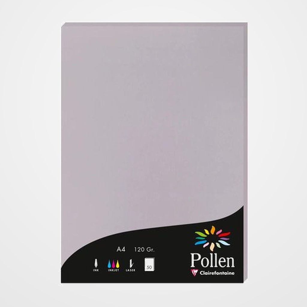 PAPEL CLAIREFONTAINE POLLEN A4 120g 50h GRIS KOALA