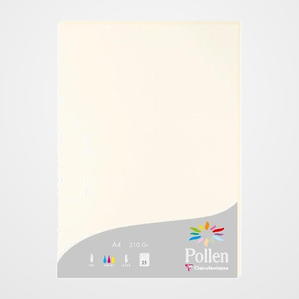 PAPEL CLAIREFONTAINE POLLEN A4 210g 25h BLANCO NATURAL