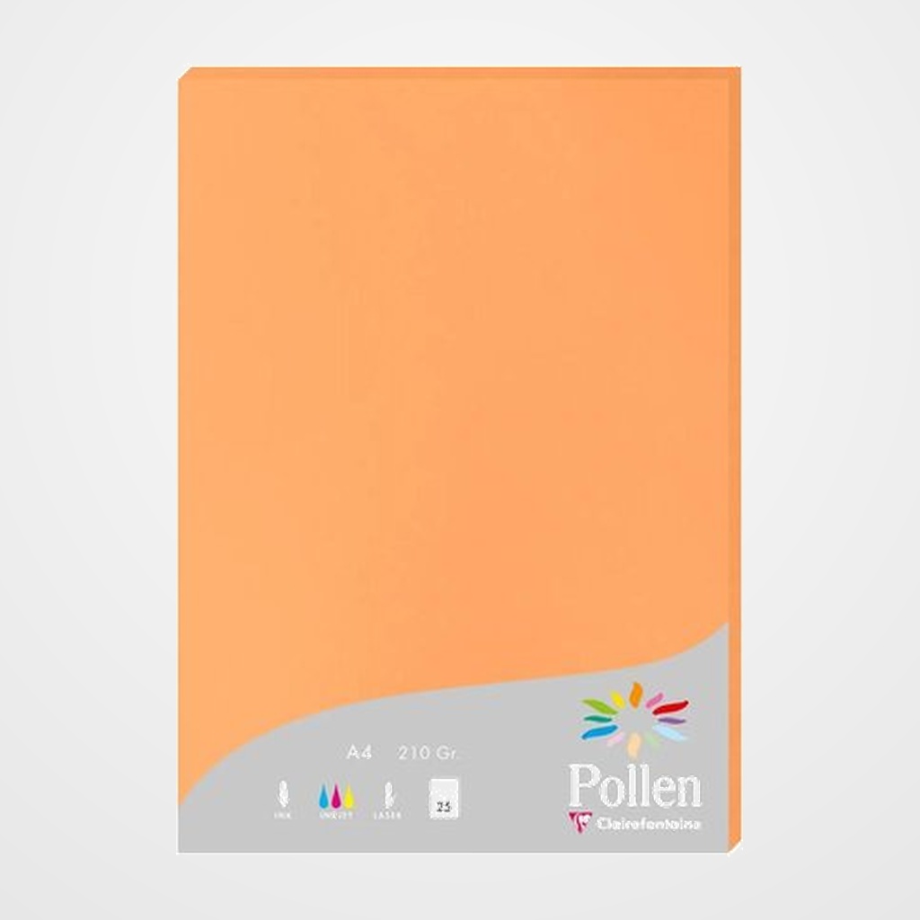 PAPEL CLAIREFONTAINE POLLEN A4 210g 25h CLEMENTINA