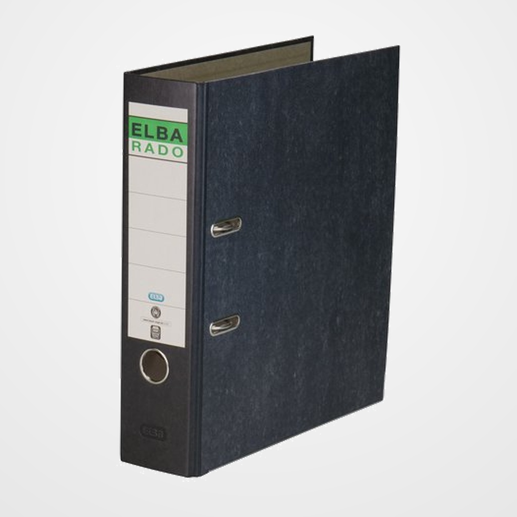 [11601044] ARCHIVADOR palanca ELBA CARTON FORRADO RADO CLASICO JASPEADO A4 80mm (1040700)
