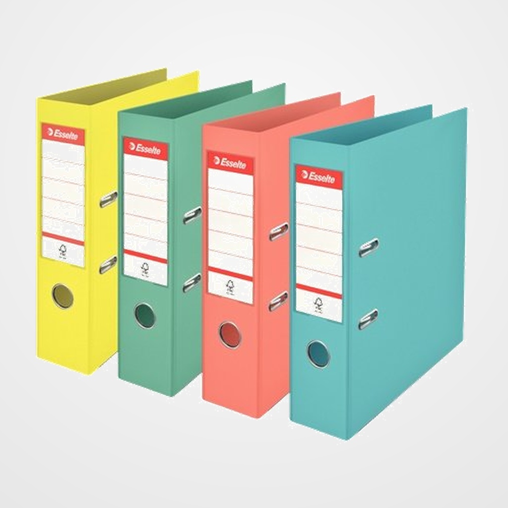 ARCHIVADOR palanca ESSELTE COLOUR BREEZE PLASTICO FORRADO con RADO A4 75mm COLORES SURTIDOS