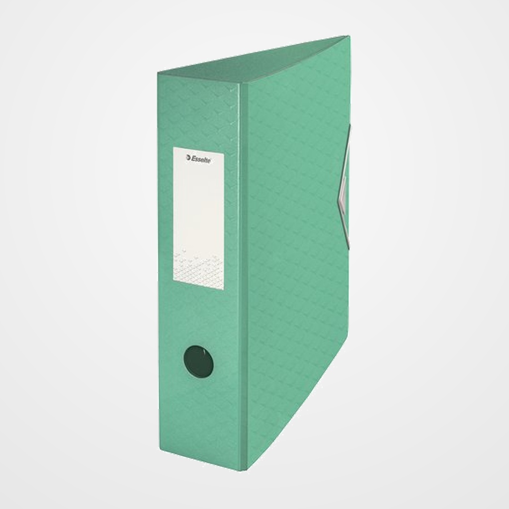 ARCHIVADOR palanca ESSELTE COLOUR BREEZE POLYFOAM FORRADO con RADO A4 75mm VERDE