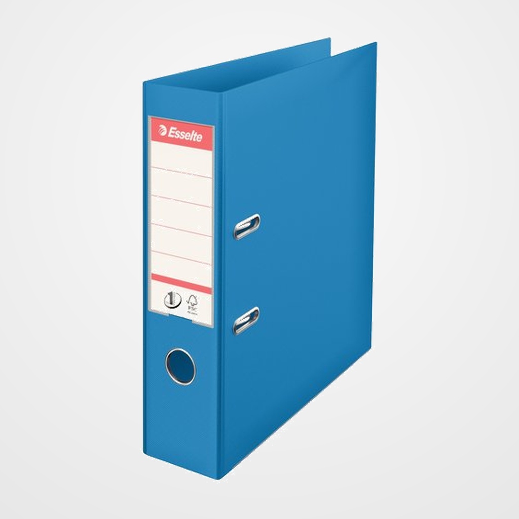 ARCHIVADOR palanca ESSELTE PLASTICO con RADO A4 75mm AZUL VIVIDA