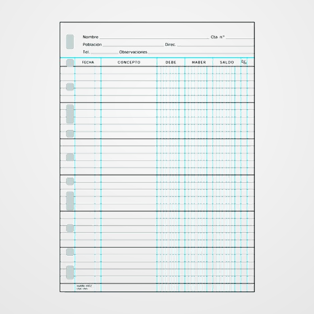 RECAMBIO MULTIFIN 4º 11 ANILLAS 3002 C/CORR