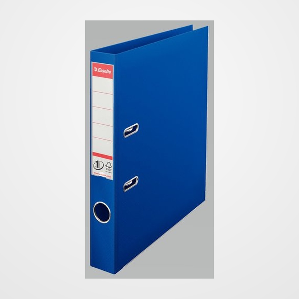 ARCHIVADOR palanca ESSELTE PLASTICO FORRADO con RADO A4 50mm AZUL