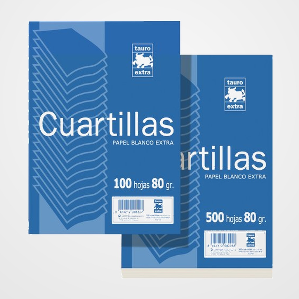 PAPEL 4º TAURO EXTRA  80g 100h LISO (CUARTILLA)