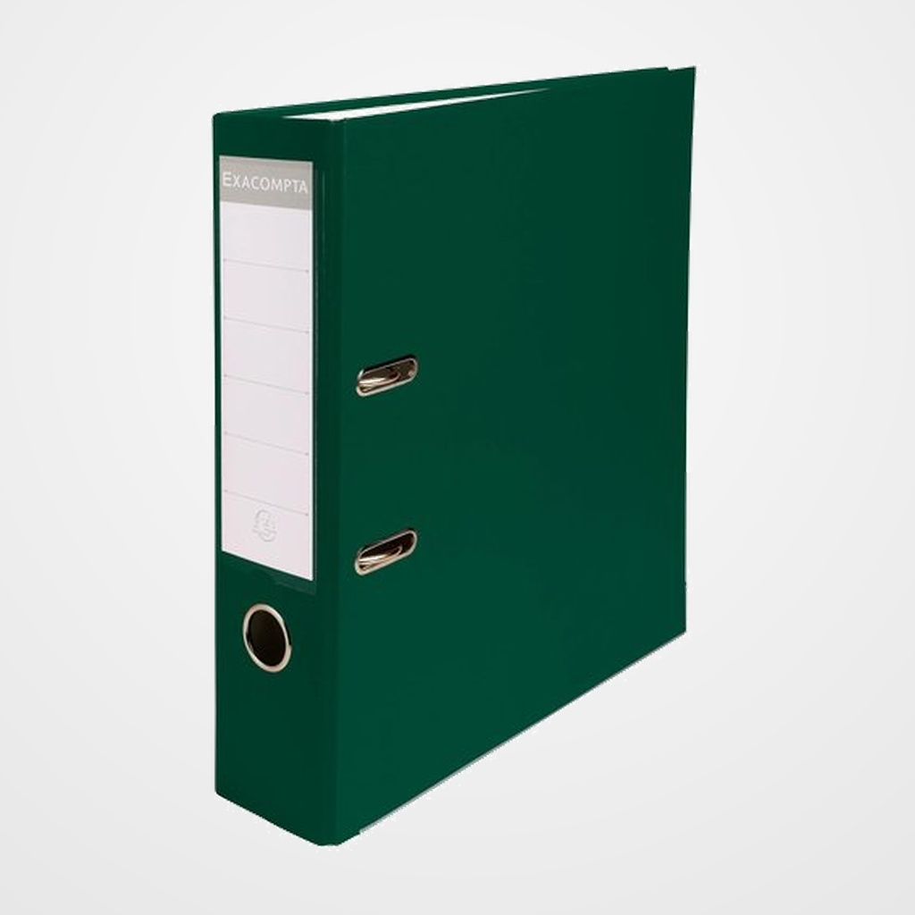 ARCHIVADOR palanca EXACOMPTA FORRADO PP RADO A4 80mm VERDE