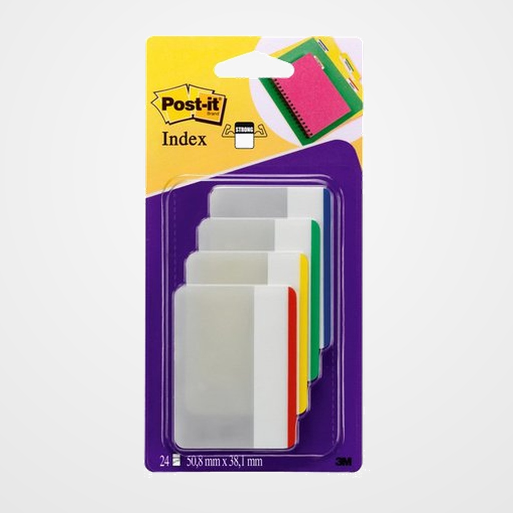 TACO BANDERITA RIGIDA PLANA PARA ARCHIVO  BLISTER DE 24