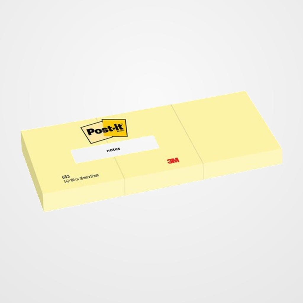 NOTAS ADHESIVAS POST-IT 100h  38x51 (653)
