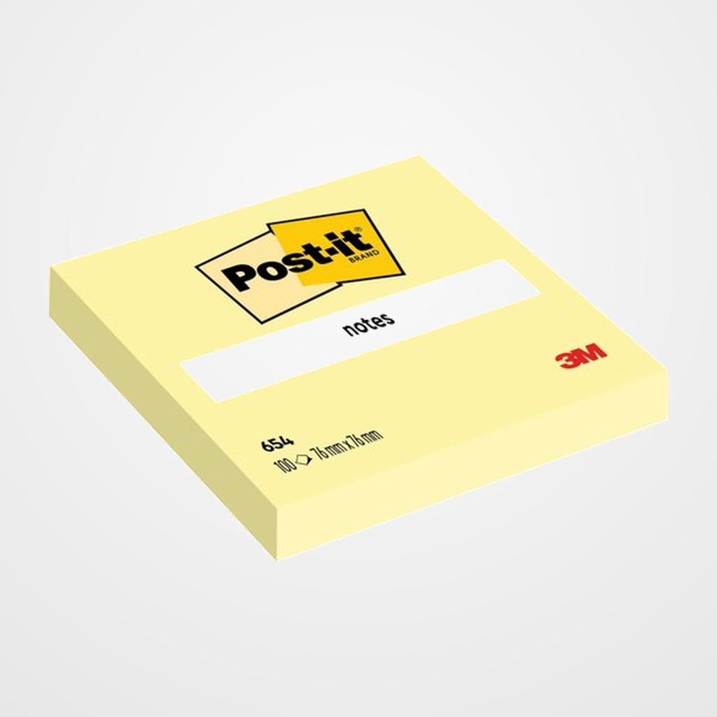 NOTAS ADHESIVAS POST-IT 100h  76x76 (654)
