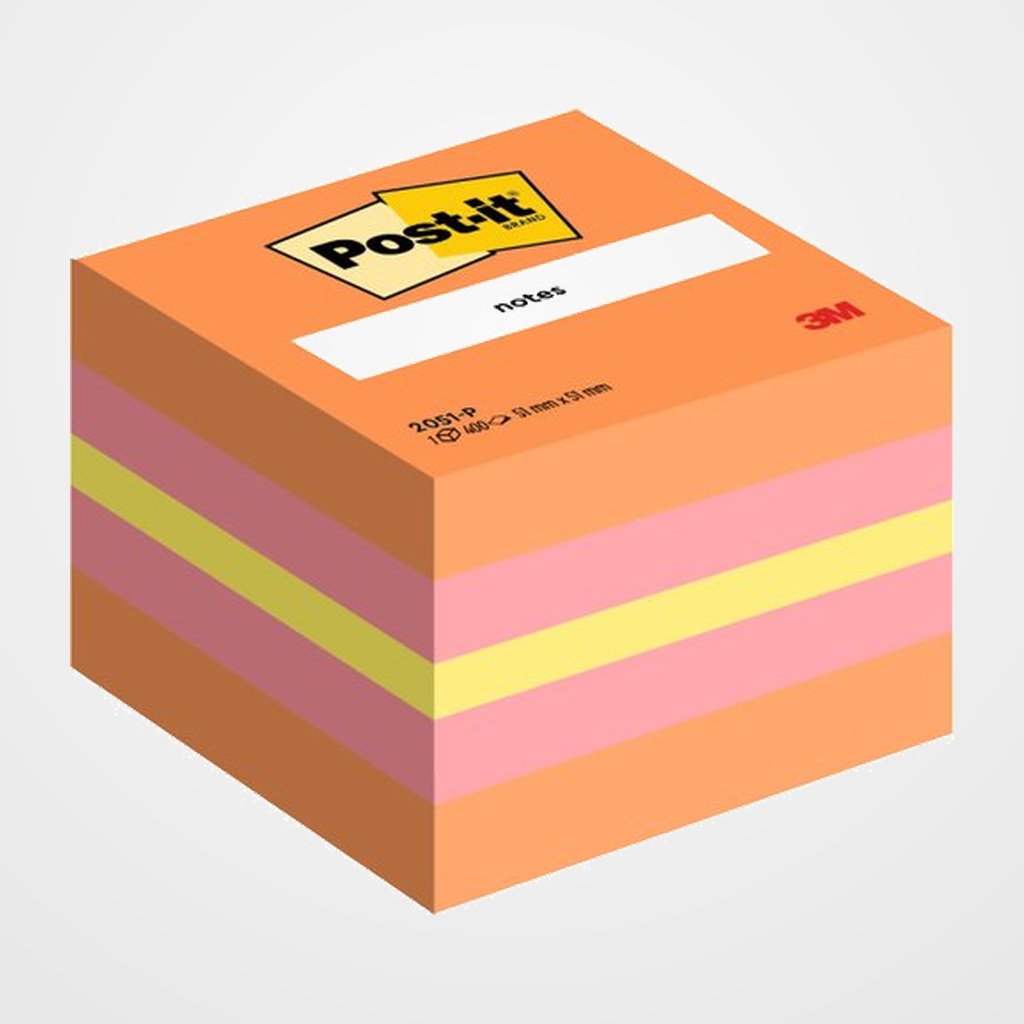 [26901131] TACO NOTAS POST-IT CUBO 400/H 3  COLORES PASTEL