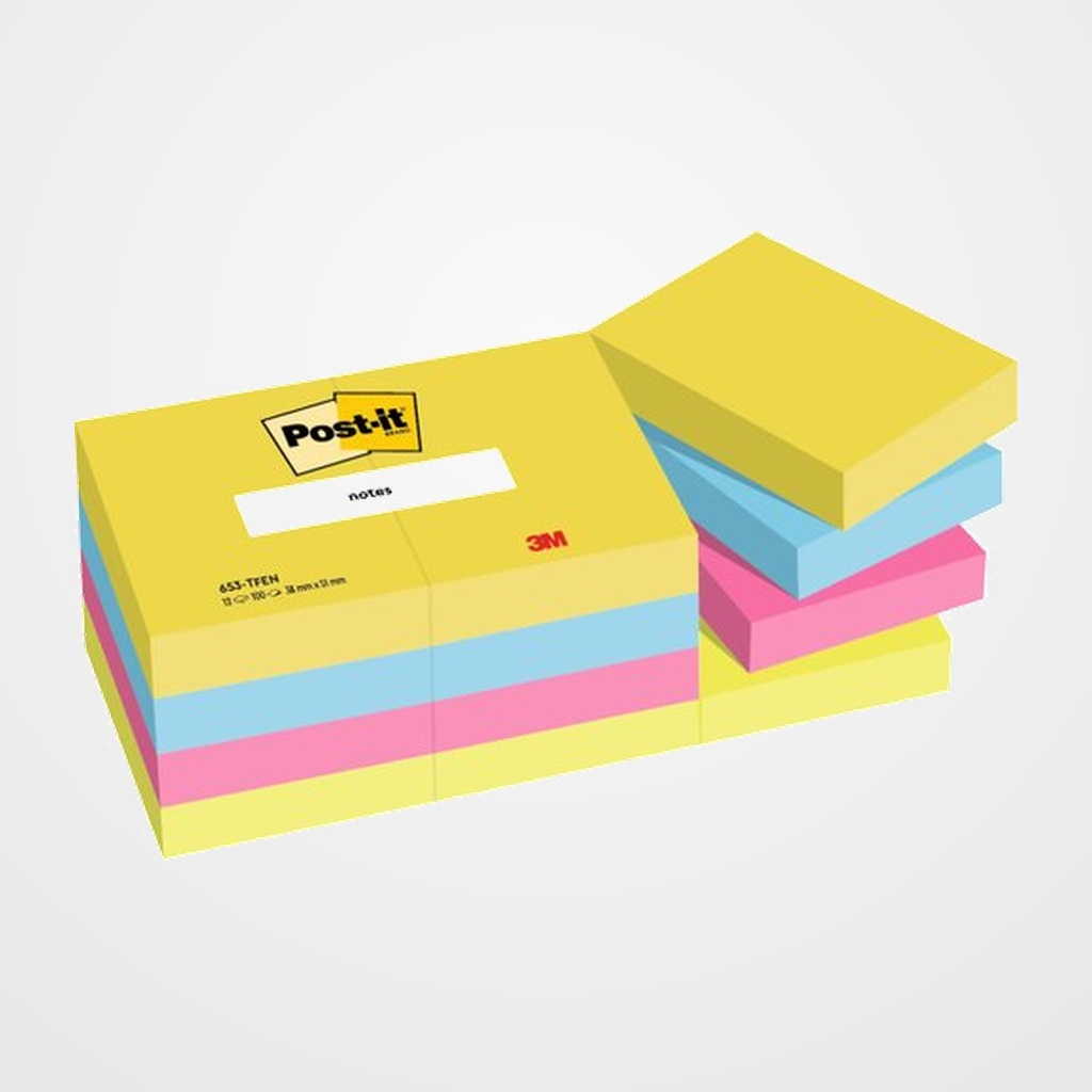 TACO NOTAS POST-IT 653-TFEN 38x51 ENERGIA (PACK DE12)
