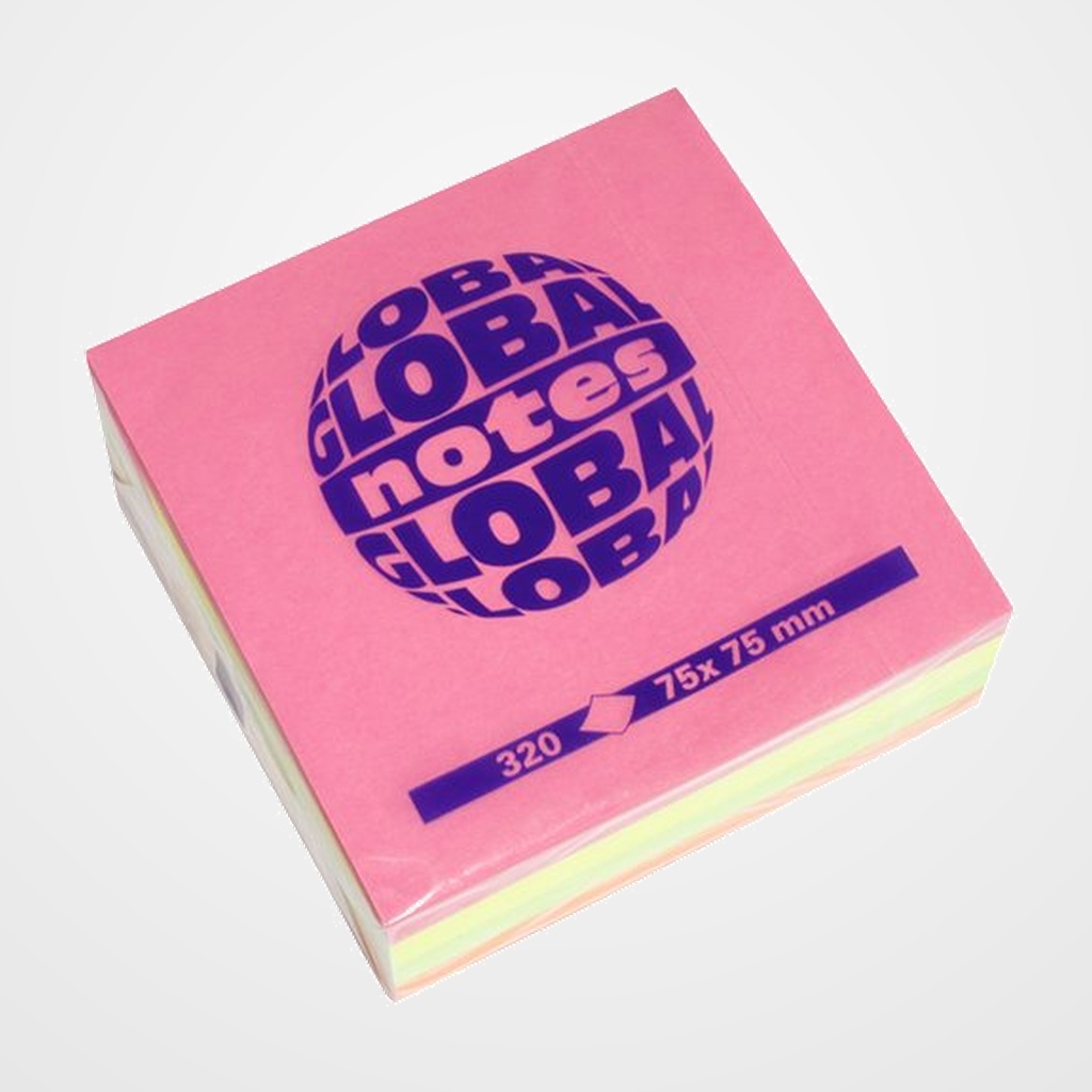 TACO NOTAS CUBO 320h 75x75 COLORES BRILLANTES (4x80h)