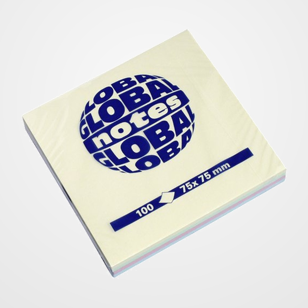 TACO NOTAS 100h 75x75 COLORES PASTEL (4x25h)