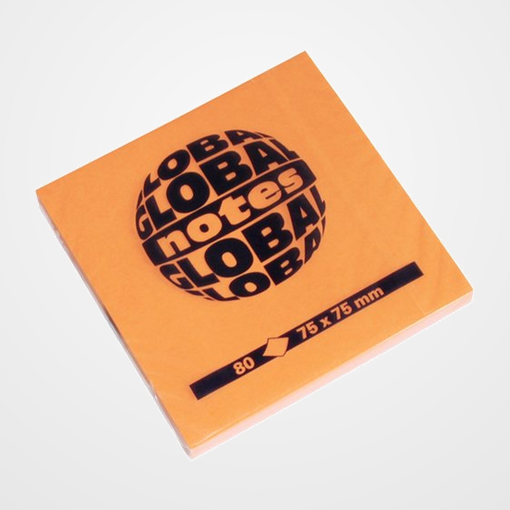 TACO NOTAS 80h 75x75 NARANJA BRILLANTE